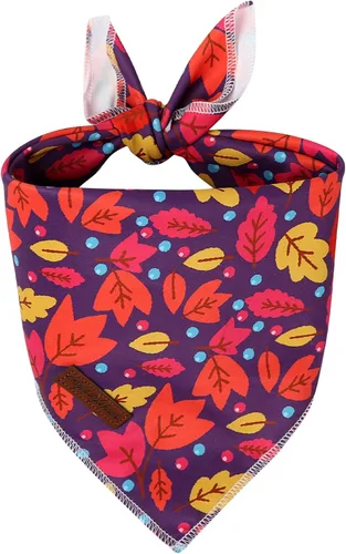 Vista 13 de Unique Style Paws Bandanas para perros, 1 unidad, lavables, de algodón, triangular, para otoño, con margaritas de abeja, para perros y gatos