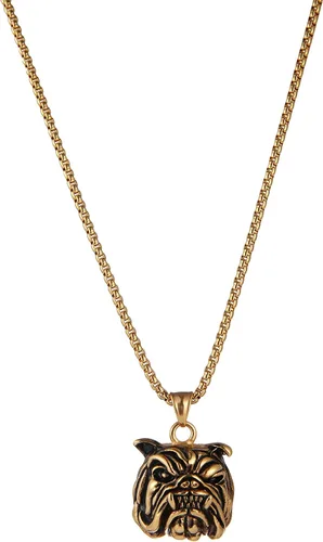 Vista 7 de AsAlways Animal Necklace for Men, with 22"+2" Rolo Chain BULLDOG