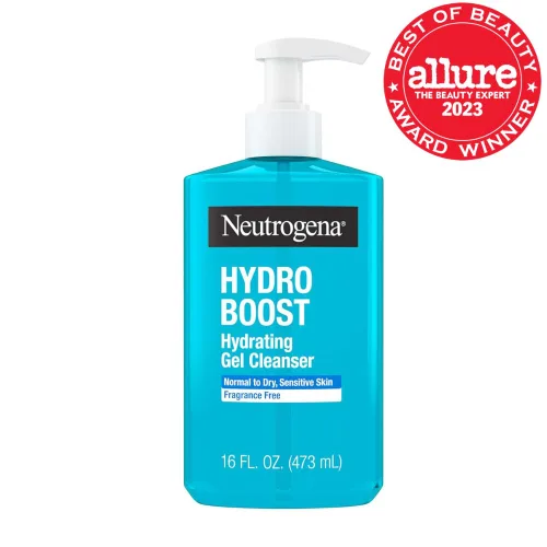 Vista 2 de Neutrogena Hydro Boost Limpiador Facial, Sin Fragancia, Limpiador Facial Hidratante con Ácido Hialurónico, Limpiador Facial Espumoso Diario