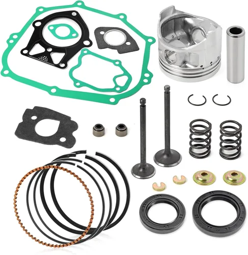 Vista 4 de Kit de reconstrucción de extremo superior STD pistón y junta de anillo sello válvula de escape de admisión y kit de resorte 1989-1996 para carrito