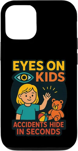 Vista 28 de Eyes on Kids Child Safety Gift for Moms, Granny, Grandad Case for iPhone 16