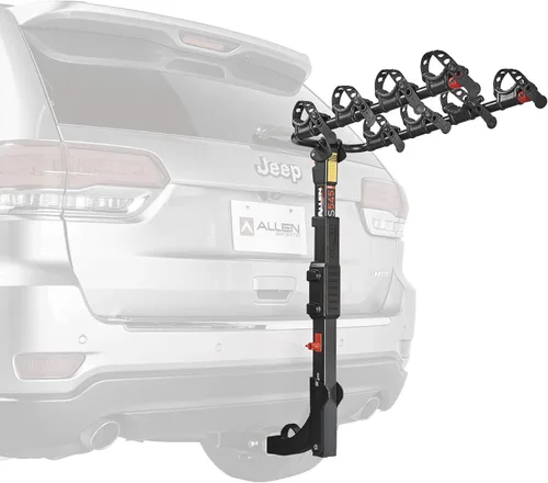 Vista 10 de Allen Sports Deluxe Soporte de enganche para 4 bicicletas (receptor de 2 pulgadas), color negro