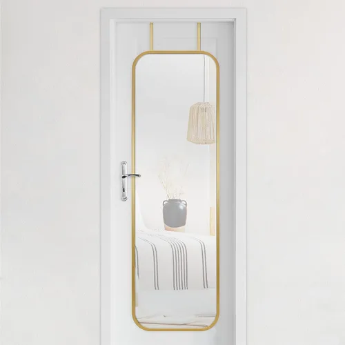 Vista 33 de MCS Simplicity - Espejo de pared grande de 21.5x25.5 pulgadas, espejo negro con detalle biselado, espejo para colgar en pared vertical u horizontal