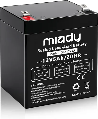 Vista 13 de Miady 12V 12Ah - Batería recargable de ácido de plomo sellada (paquete de 2)