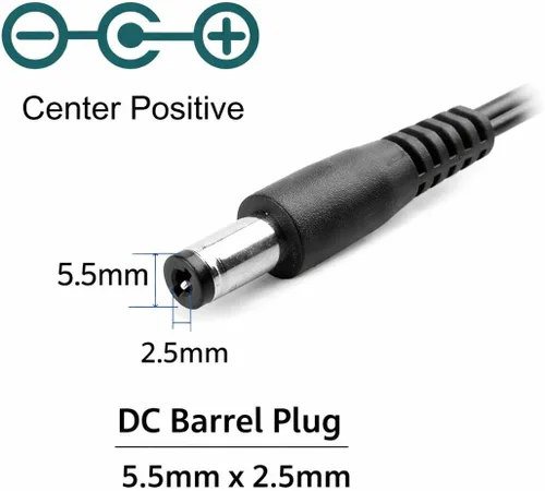 Vista 5 de Fuente de alimentación de 5 V CC, adaptador de CA de pared de 2 A, 100-240 V, 50-60 Hz a CC, cable adaptador de corriente de 2 amperios con enchufe
