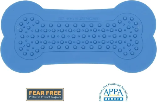 Vista 8 de Perfect Curve Lick Lick Pad Accesorios para perros Accesorio de ducha para mascotas Almohadilla para lamer mantequilla de maní para perros Azul