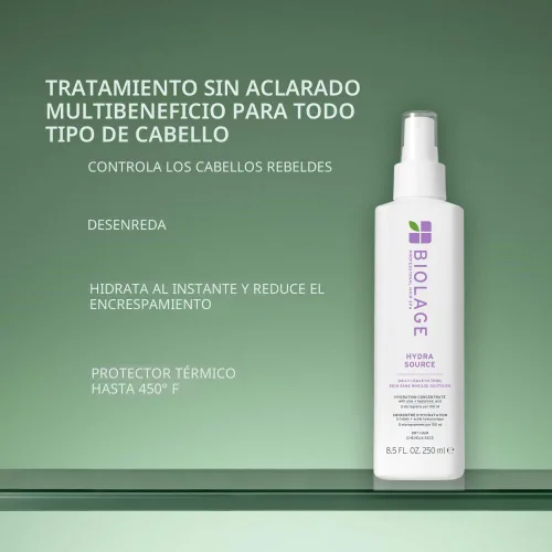 Vista 4 de Biolage Hydra Source Daily Leave-In Tonic - Moisturizes & Detangles, Blowout Primer, Heat Protectant & Detangler