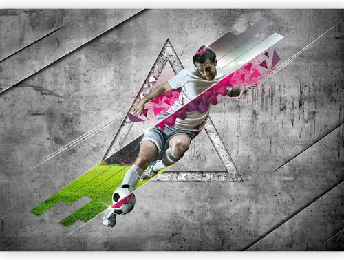 Vista 20 de artgeist Mural de pared Fútbol de 77 x 55 pulgadas, papel tapiz autoadhesivo extraíble, gran calcomanía, decoración de pared, diseño de imagen