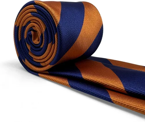 Vista 34 de S&W SHLAX&WING Corbata para hombres Lazos a rayas verde, amarillo y azul para trajes de negocios
