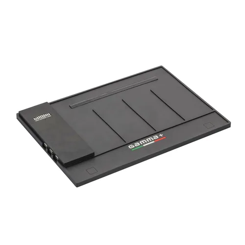 Vista 7 de GAMMA+ Alfombra magnética profesional para aparatos de peluquería y organizador de estación, antideslizante, herramientas duraderas para peinar