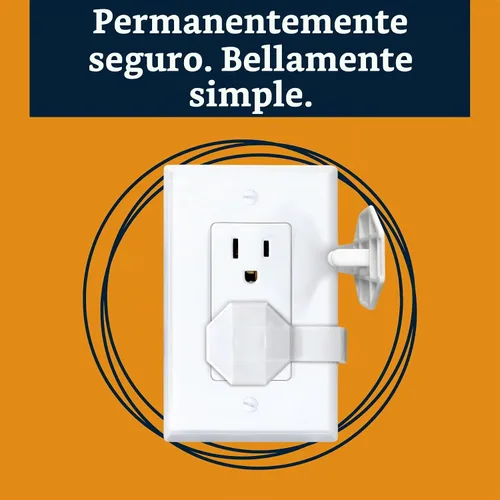 Vista 8 de Fundas para enchufes a prueba de bebés (paquete de 6) – Fundas de enchufe a prueba de niños siempre conectadas para enchufes eléctricos – Cubiertas
