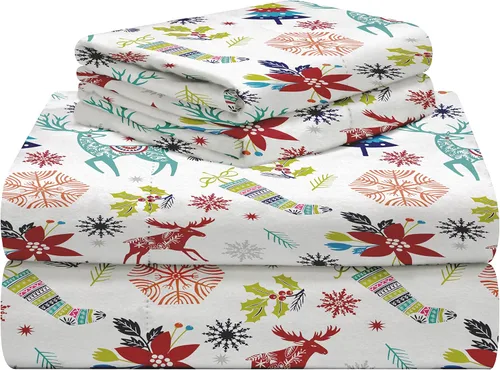 Vista 17 de Celeste Home Juego de sábanas tamaño individual XL de 190 GSM, cálido y acogedor, franela 100% algodón preencogida, extra suave, bolsillos