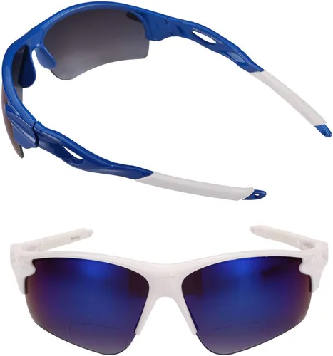 Vista 13 de Mass Vision 2 pares de lentes de sol deportivos de precisión 'The Athlete', ligeros, bifocales, unisex, con protección UV400