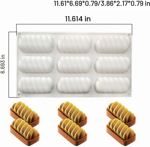 Vista 2 de Molde de silicona para hornear pasteles, moldes de jabón, moldes de silicona con forma de flor para postres franceses caseros para pastelería