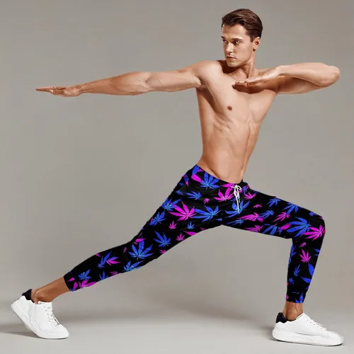 Vista 7 de Pantalones deportivos para hombre con bolsillos cónicos para hombre, pantalones deportivos para correr, entrenar y trotar