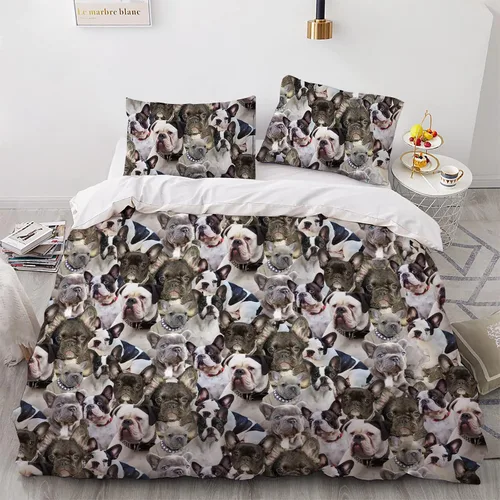 Vista 11 de Airedale Terrier - Juego de funda de edredón para amantes de los perros, juego de edredón para perros Bingley Terrier, juego de ropa de cama Perro