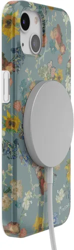 Vista 2 de Casely Funda para iPhone 13 Flores de Van Gogh El 50 aniversario del Museo Van Gogh Compatible con MagSafe