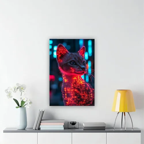 Vista 6 de Vaporwave Retro Futuristic Wall Art – Neon Cityscape Print – 80s Synthwave Aesthetic Poster for Bedroom & Office Decor Modern Wall Prints Abstract