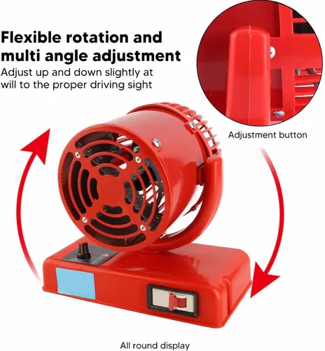 Vista 3 de Descongelador y desempañador portátil para parabrisas de coche - Ventilador de enfriamiento de 1200 W de doble modo con desempañado instantáneo