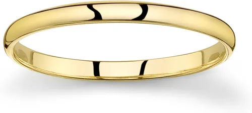 Vista 3 de Anillo de boda de 10 quilates oro amarillo blanco o rosa comodidad ligera y sencilla tamaño 2 mm