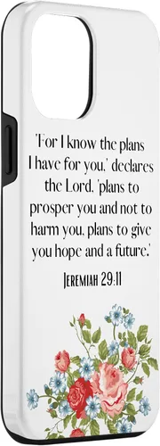 Vista 3 de Funda para iPhone 12 Pro Max I Know The Plans I Have For You Says The Lord Jeremiah 29:11