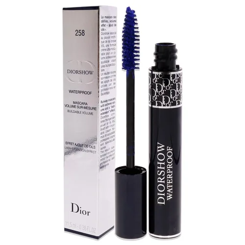 Vista 4 de Christian Dior Show - Máscara de maquillaje impermeable para backstage, n.º 258 Catwalk Blue, 0.38 onzas