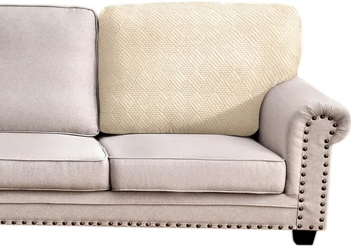 Vista 20 de Deep Dream - Funda elástica para cojines de sofá, funda protectora para muebles, funda para asiento de sofá (sofá extragrande, beige)