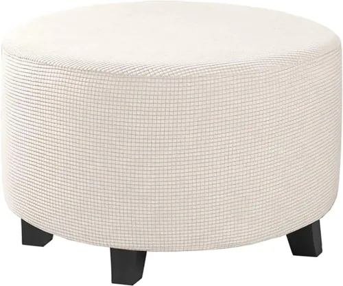Vista 62 de H.VERSAILTEX Funda Deslizable para Otomana Rectangular Ajuste de Longitud 29"-34" Reposapiés Fundas Deslizables para Sofá Funda para Taburete