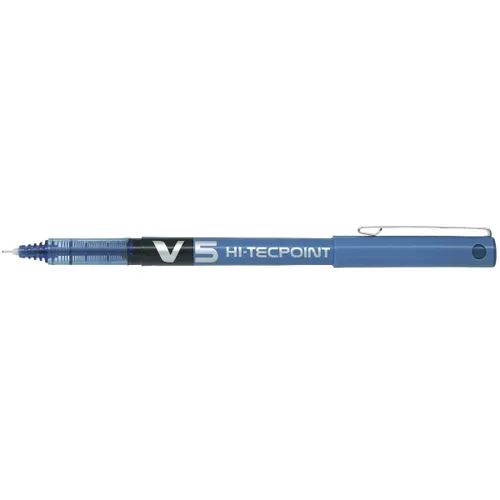 Vista 3 de Boligrafo de tinta líquida Pilot V-5 Azul 0,5 mm 0,3 mm (12 Unidades)