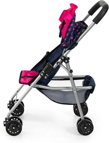Vista 3 de Bayer - Cochecito de muñeca para muñecas de 18 pulgadas, plegable con diseño de unicornio Features a sturdy aluminum frame, smooth swivel wheels
