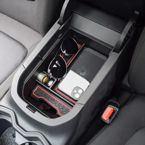 Vista 8 de TACORBO - Organizador de consola central compatible con Toyota RAV4 2019 2021 2020 2022 2023 2024 2025 y 2021-2024 2025 RAV4 Prime, bandeja de Negro