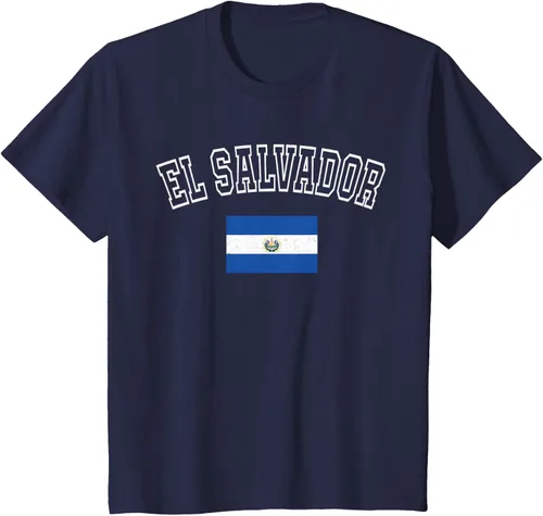 Vista 81 de Camiseta vintage con diseño de la bandera de El Salvador