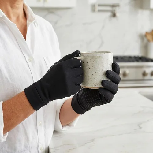 Vista 5 de Copper Arthritis Gloves - Full Hand Compression Gloves for Hands and Fingers Rehabilitation