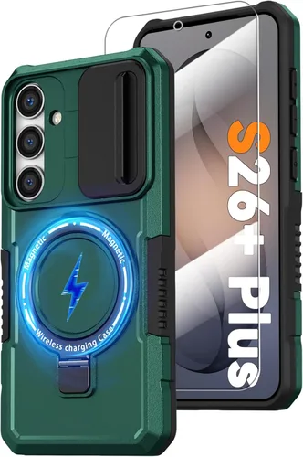 Vista 129 de Funda magnética para Samsung Galaxy Note 20 Ultra con soporte de anillo [con protector de pantalla] [Compatible con carga inalámbrica MagSafe] Funda