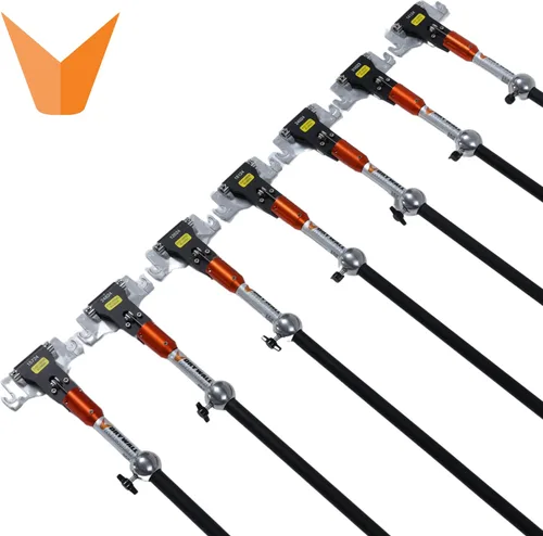 Vista 4 de 34" 180° Sure-Stop Flat Box Handle (recto) I Drywall Master I Secure Lock Giratorio para control de caja plana I Chicago Family Owned