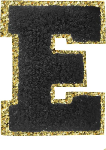 Vista 164 de 3Pcs Letter Patches Varsity Glitters Chenille,SPRT Iron on Blue Letter Patch,Alphabet Cloth Patch for Team Costume Decoration 3.1in Height S
