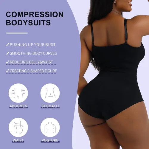 Vista 2 de Body para mujer Tanga esculpida sin costuras, moldeadora de cuerpo, faja moldeadora para mujer, control de abdomen, tanga