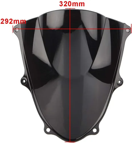 Vista 6 de FSFY parabrisas de motocicleta Winds n Deflector Spoiler Shield para Suzuki GSXR 1000 K17 2017 2018, transparente
