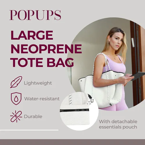 Vista 2 de POPUPS Bolsas grandes de neopreno - Bolsa de neopreno ligera y resistente al agua