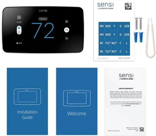 Vista 4 de Sensi Touch 2 - Termostato inteligente con pantalla táctil a color, 100 años de experiencia, programable, Wi-Fi, privacidad de datos, fácil