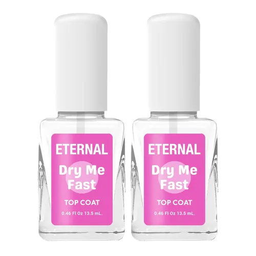 Vista 15 de Eternal Capa superior de secado rápido Sellador de esmalte de uñas de alto brillo de secado rápido, acabado transparente resistente a las manchas