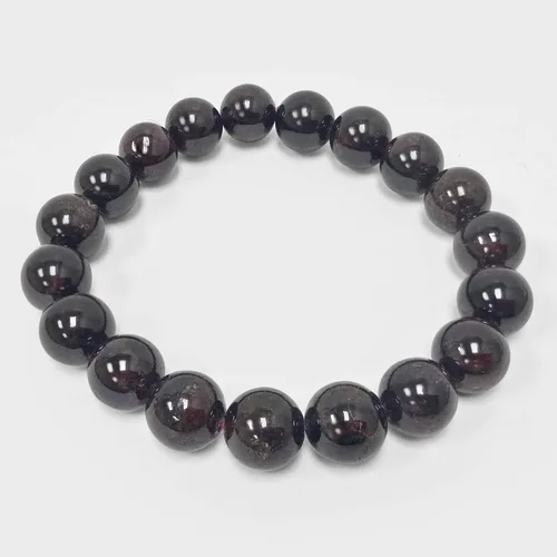 Vista 115 de Gem Avenue Handmade Round Bead Stretch Bracelet Unisex Natural Stone Beaded Jewelry for Men & Women, Elastic Wristband for Daily Wear