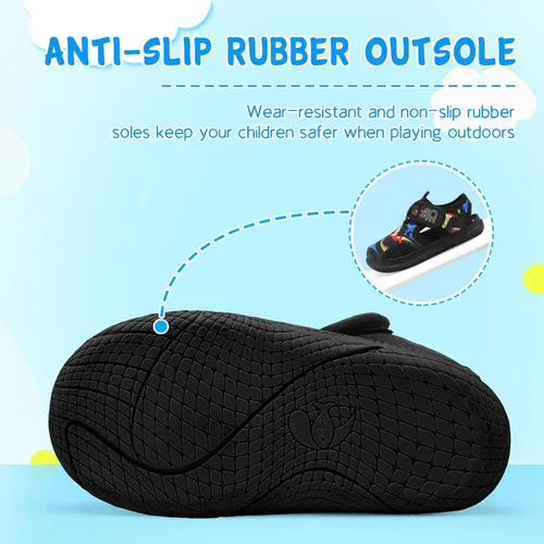 Vista 6 de Besroad Qucik Dry Sport - Sandalias de agua para niños y niñas, antideslizantes, calcetines acuáticos, zapatos de natación