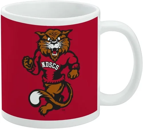 Vista 193 de Taza de cerámica con el logotipo principal de la Universidad Rider, taza de regalo novedosa para café, té y bebidas calientes, 11oz, blanca