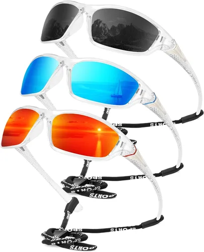 Vista 28 de KALIYADI 4 Pack Polarized Sunglasses-Men Sports Sun-glasses: Mens Sunglasses UV Protection for Fishing Driving Cycling