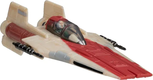 Vista 3 de Star Wars Micro Galaxy Squadron A-Wing - Vehículo de clase de armadura ligera de 3 pulgadas con accesorio de micro figura de 1 pulgada