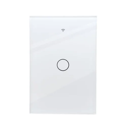 Vista 10 de Tuya WiFi Smart Wall Light Switch Pantalla de cristal Panel de sensor táctil Control eléctrico inalámbrico por control de voz Negro 1 banda