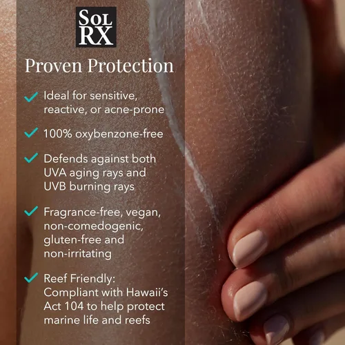 Vista 2 de SolRX SPORT SPRAY SPF 50 Protector solar, para rostro y cuerpo respetuosos con los arrecifes Boquilla multiángulo de 360 grados, diseñada para una