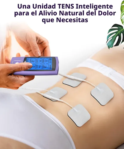 Vista 2 de TENKER - Unidad TENS para estimulación muscular, máquina TENS EMS de 24 modos para terapia de alivio del dolor/manejo del dolor, masajeador de pulso