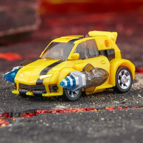 Vista 9 de Transformers Legacy United Deluxe Class Animated Universe Bumblebee, Figura de Acción Convertible de 5.5 Pulgadas, 8+